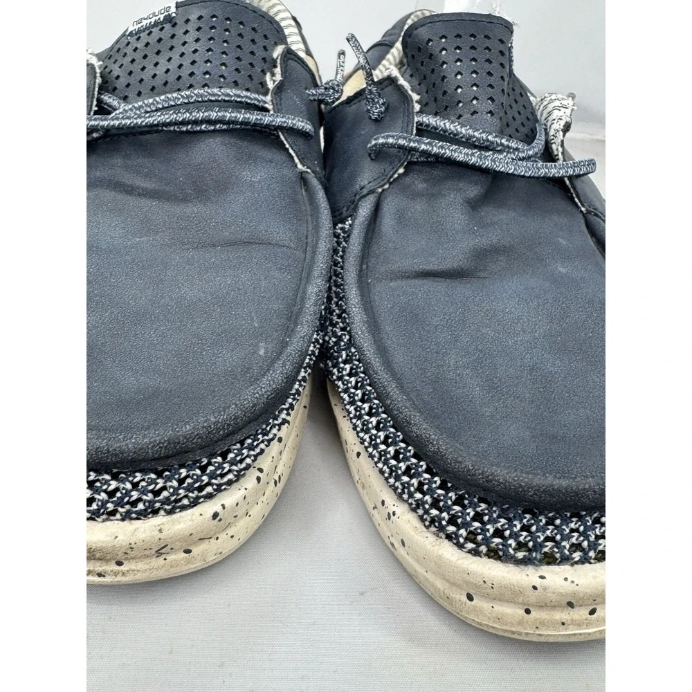 Hey‎ Dude Men's Welsh Grip Navy Blue Comfort Casual Shoes Sz 13 Lightweight
